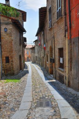 alleyway. castell'arquato. Emilia-Romagna. İtalya.