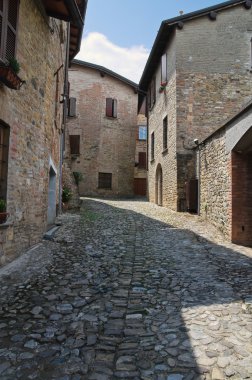 alleyway. castell'arquato. Emilia-Romagna. İtalya.