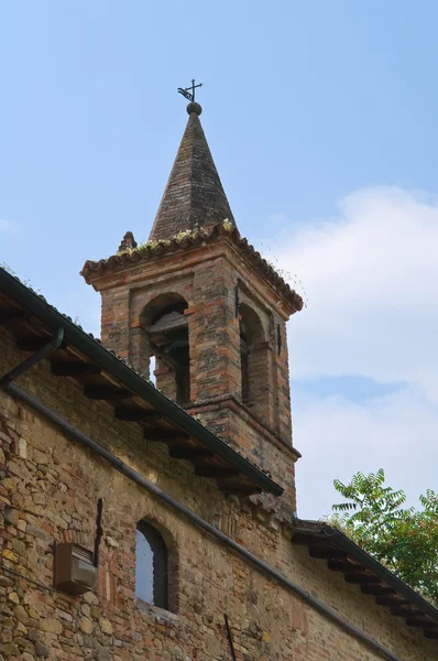 历史的教堂。castell'arquato。艾米利亚-罗马涅区。意大利. — 图库照片