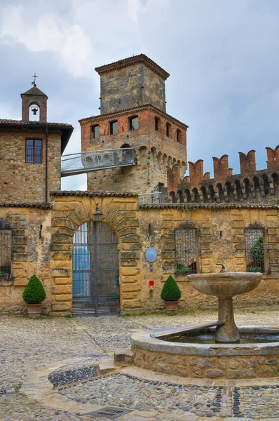 Castle of Vigoleno. Emilia-Romagna. Italy. — Stock Photo, Image