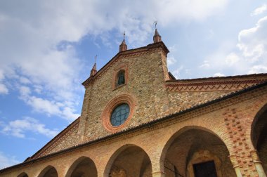Abbey St colombano. Bobbio. Emilia-Romagna. İtalya.