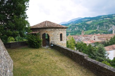 Kale malaspina - dal verme. Bobbio. Emilia-Romagna. İtalya.