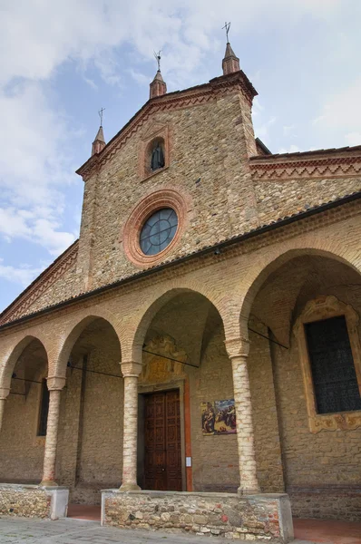 Opatství svatého colombano. Bobbio. Emilia-Romagna. Itálie. — Stock fotografie