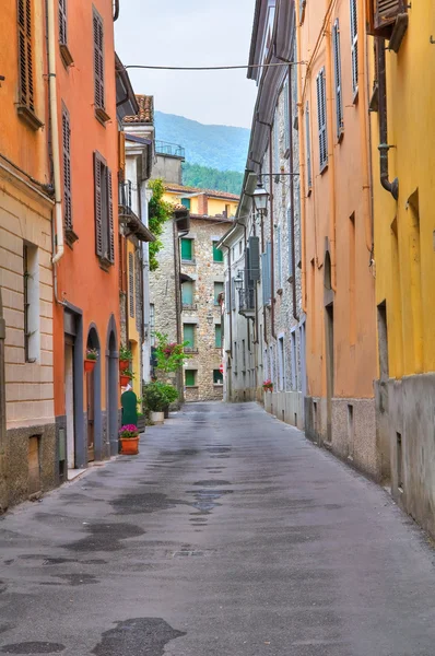 골목입니다. bobbio입니다. 에밀리 아 로마 냐입니다. 이탈리아. — 스톡 사진