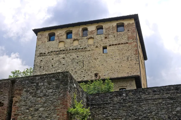 Burg von Malaspina - dal verme. bobbio. Emilia-Romagna. Italien. — Stockfoto