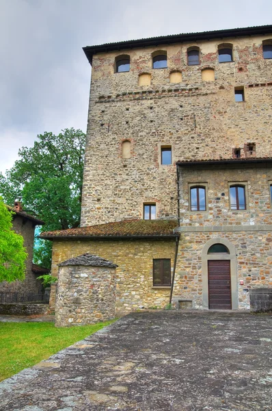 Slottet av malaspina - dal verme. Bobbio. Emilia-Romagna. Italien. — Stockfoto