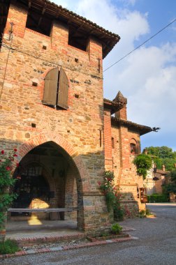 alleyway. grazzano visconti. Emilia-Romagna. İtalya.