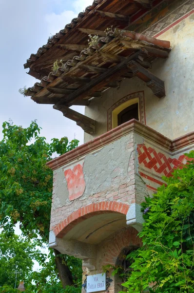 tipik bir ev. grazzano visconti. Emilia-Romagna. İtalya.