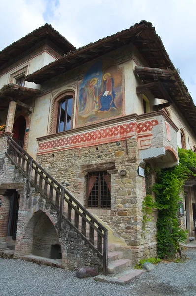 Steegje. Grazzano visconti. Emilia-Romagna. Italië. — Stockfoto