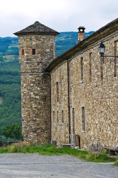 Slottet av golaso. Varsi. Emilia-Romagna. Italien. — Stockfoto