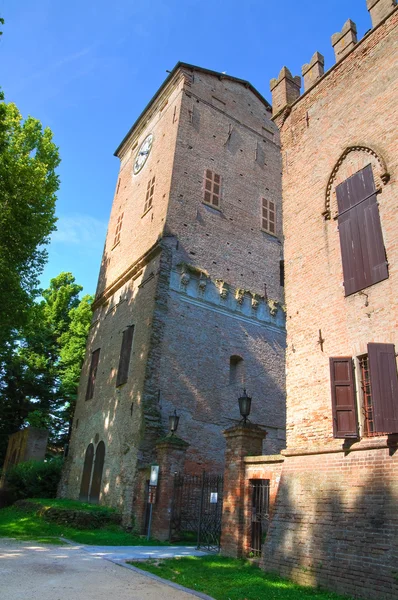 Slottet över san secondo parmense. Emilia-Romagna. Italien. — Stockfoto