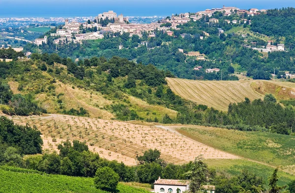 Widok santarcangelo di romagna. Emilia-Romania. Włochy. — Zdjęcie stockowe