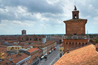 este castle. Ferrara. Emilia-Romagna. İtalya.