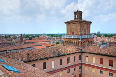 este castle. Ferrara. Emilia-Romagna. İtalya.