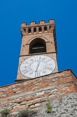 Saat Kulesi. Brisighella. Emilia-Romagna. İtalya.