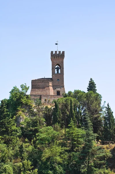 Klocktornet. Brisighella. Emilia-Romagna. Italien. — Stockfoto