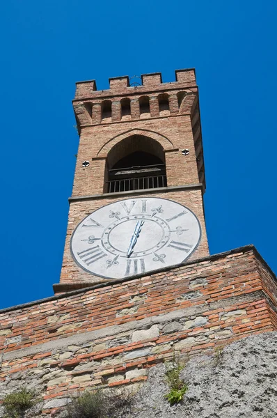 Klokkentoren. Brisighella (RA). Emilia-Romagna. Italië. — Stockfoto