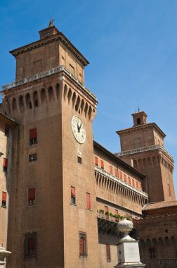 este castle. Ferrara. Emilia-Romagna. İtalya.