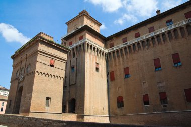 este castle. Ferrara. Emilia-Romagna. İtalya.