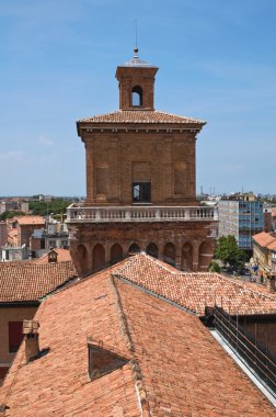 este castle. Ferrara. Emilia-Romagna. İtalya.