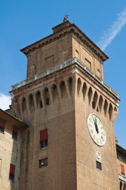 este castle. Ferrara. Emilia-Romagna. İtalya.