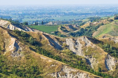Badlands. Emilia-Romagna. İtalya.