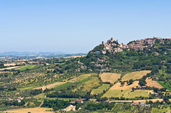 Panoramiczny widok z san marino. Emilia-Romania. Włochy. — Zdjęcie stockowe