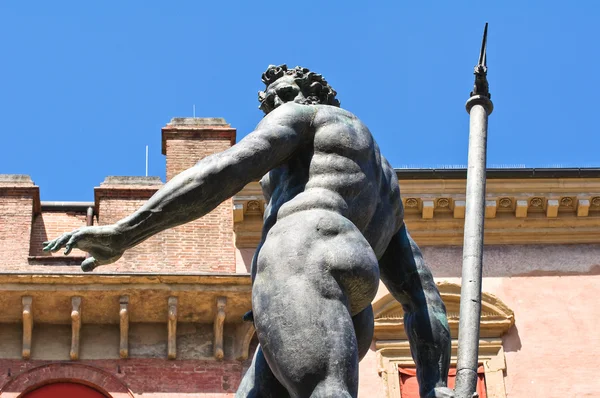 Fountain av Neptunus. Bologna. Emilia-Romagna. Italien. — Stockfoto