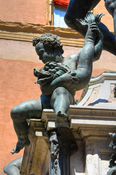 Fontana di Nettuno. Bologna. Emilia-Romagna. Italia . — Foto Stock