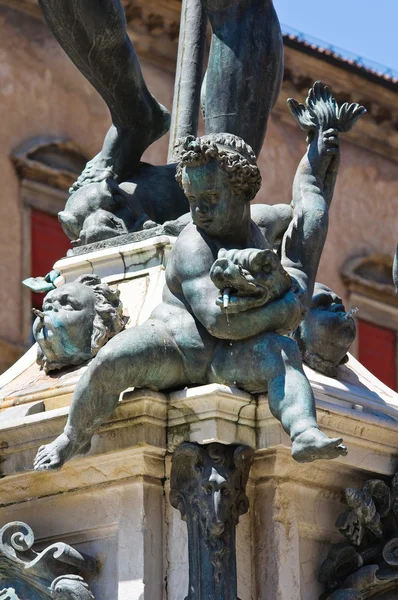 Fountain of Neptune. Bologna. Emilia Romagna. Italy. — Stock Photo, Image