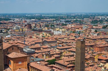 bologna panoramik manzaralı. Emilia-Romagna. İtalya.