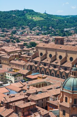 bologna panoramik manzaralı. Emilia-Romagna. İtalya.