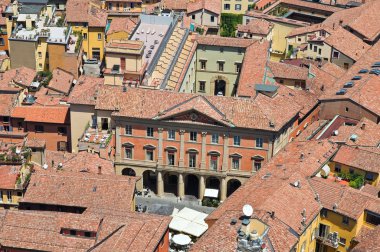 bologna panoramik manzaralı. Emilia-Romagna. İtalya.