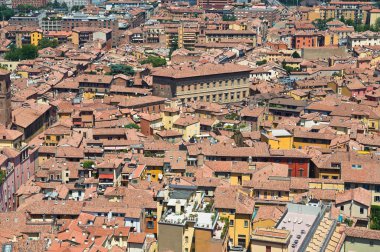 bologna panoramik manzaralı. Emilia-Romagna. İtalya.