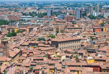 bologna panoramik manzaralı. Emilia-Romagna. İtalya.