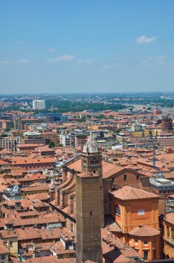 bologna panoramik manzaralı. Emilia-Romagna. İtalya.