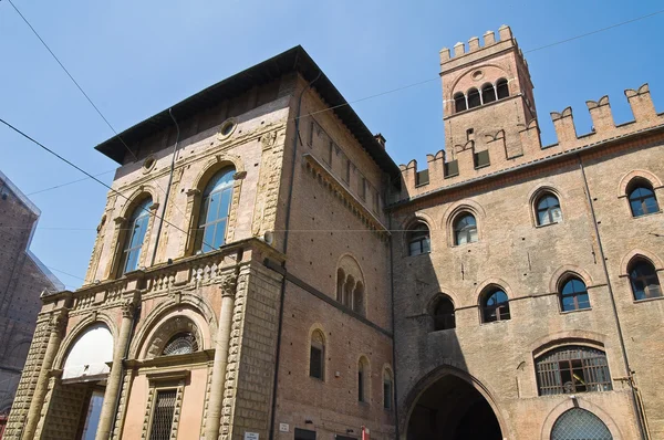 Paleis van koning enzo. Bologna. Emilia-Romagna. Italië. — Stockfoto