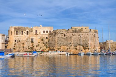 Angevine Aragonca castle. Gelibolu. Puglia. İtalya.