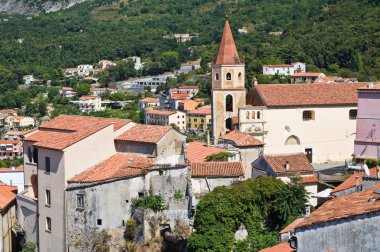 maratea panoramik manzaralı. Basilicata. İtalya.