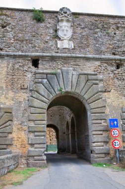 Porta romana. Nepi. Lazio. İtalya.