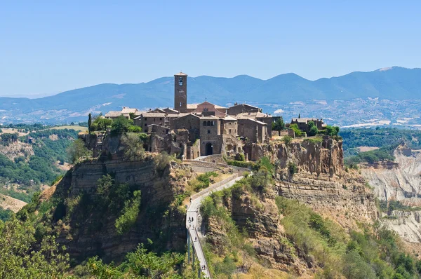 Blick auf die civita di bagnoregio. Latium. Italien. — Stockfoto