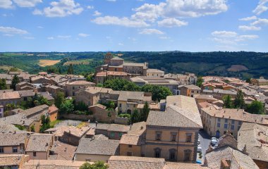 orvieto panoramik manzaralı. Umbria. İtalya.