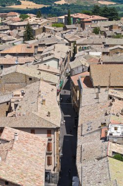 orvieto panoramik manzaralı. Umbria. İtalya.