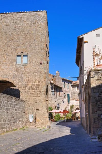 Uličky. Viterbo. Lazio. Itálie. — Stock fotografie