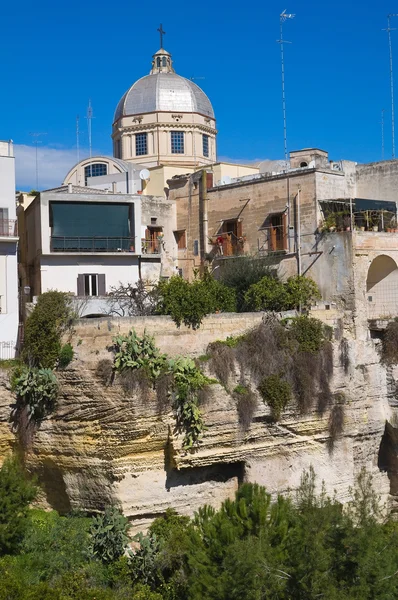 Panoramablick auf Massafra. Apulien. Italien. — Stockfoto