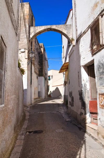 En gränd. Massafra. Apulien. Italien. — Stockfoto