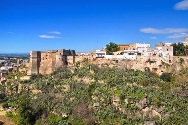 Panorama op Massafra. Een Puglia. Italië. — Stockfoto