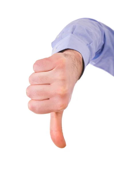 Thumbs down. — Stock Photo, Image