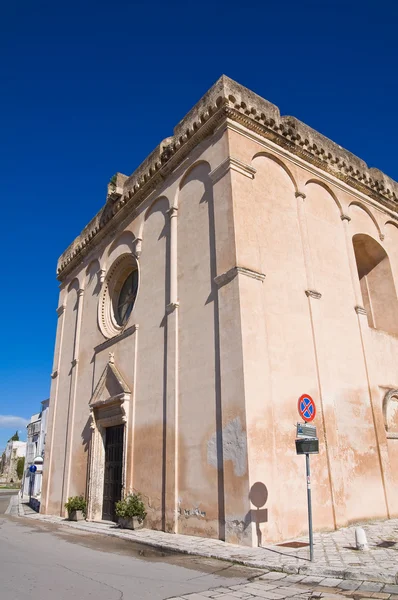 Matka církev massafra. Puglia. Itálie. — Stock fotografie