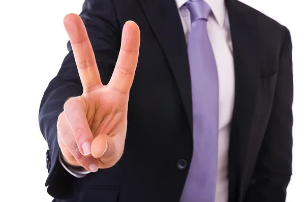 Business man showing ok sign. — Stock Photo, Image
